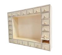 Calendrier de l'avent en bois 35,5 x 27 x 7 cm