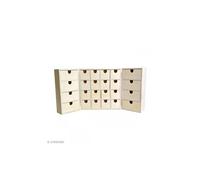 Artemio Calendrier de l'Avent 14002225 à décorer Triptique bois 55 x 6,5 x 28 cm