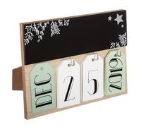 Calendrier de l'Avent en bois Cadre - Marron