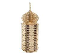 Calendrier de l'Avent en bois | Calendrier de l'Avent avec tiroirs | Calendrier de compte à rebours Al-Fitr avec tiroirs, musulman-islamique lumière lune-étoile pour accessoires de fête