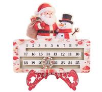 Calendrier De L'Avent En Bois Décor Père Noël 25 Jours Avec Support