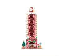 Calendrier de l'Avent en bois Père Noël 45 cm pour décoration de compte à | Motif sur le thème du Père Noël, matériau en bois, taille de 45 cm, décoration festive, améliore l'esprit de vacances