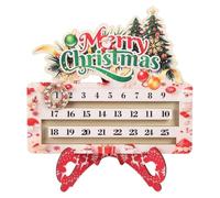 Calendrier De L'Avent En Bois Support D'Affichage Père Noël En Bois 25