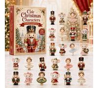 Calendrier de l'Avent en briques miniatures de Noël, 24 jours, designs uniques, briques à assembler, boucles de suspension incluses, compte à rebours des fêtes zhuang shi qiu A
