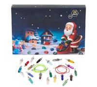 Calendrier de l'Avent en - Compte à rebours de Noël de 24 jours, assortiment premium 2025 de pendentifs en pierre de collection, beaux bijoux sur le thème des , adolescents, filles