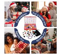 Calendrier De L'avent en De Noël - Arrangement Quotidien De Révélation De Pierres Précieuses, Kit D'exploration De Pierres Spirituelles, Structure De Compte À Rebours De Célébration D'hiver, A