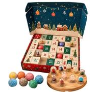 Calendrier de l'Avent en Naturel pour Minéral naturel à collectionner | Calendrier de Noël avec Compte à Rebours des 24 Jours Pour Exposition, Exploration, Observation et Fête