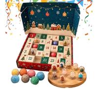 Calendrier de l'Avent en pour les minéral naturel d'origine géographique | Calendrier de Noël avec Compte à Rebours des 24 Jours pour garçons et filles, présentation à la maison, exploration et ob