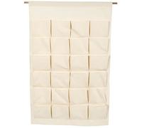 Calendrier de l'avent en tissu - 93 x 60 cm - 24 poches - Blanc - Enfant - Mixte