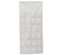 Calendrier de l'Avent en tissu avec poches Poches de calendrier l'Avent 24 jours sans motif 31, 5 x 17 pouces à suspendre au mur réutilisable bricolage 2025 pour 'école bureau à domicile
