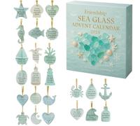 Calendrier de l'Avent en Verre de Mer d'Amitié 2025 - Compte à rebours de Noël avec 24 surprises artisanales