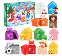 Calendrier de l'Avent Enfant Ferme, Jouet Montessori 24 Surprises, 1-3 Ans | Compter Et Trier, Apprendre Les Chiffres Et Les Couleurs, Jeu Éducatif Montessori, Cadeau De Noël Bébé 1 An