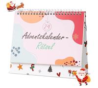Calendrier de l'Avent énigmes 2026 - 24 énigmes de Noël difficiles | Calendrier familial - Avent amusant - Idée cadeau pour hommes, femmes, famille et collègues