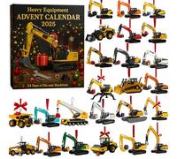 Calendrier de l'Avent Équipement Lourd 2025 · 24 machines moulées sous pression, Calendrier de l'Avent de Noël Petites Machines 2025, des pelleteuses et bulldozers aux camions-bennes et grues