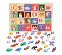 Calendrier de l'Avent et compte à rebours 2026 24 jours thème des mini | Calendrier avec figurines animaux Pour Collectionneurs Garçons Filles Fête Classe Réunion