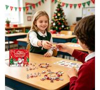 Calendrier de l'Avent et Décompte Bijoux de Noël Bracelet Ajustable DIY | 24 Jours de Compte À Rebours Noël Pour Toutes Les Filles Adolescentes Et Femmes Créant Une Fêt