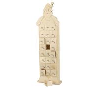 Calendrier de l'Avent fantaisie Père Noël bois 48