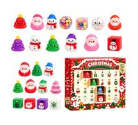 Calendrier de l'Avent Fidget 24 Jours Mignons Mini Moelleux Ludiques | Fidget Silencieux Pour Ados Jeunes Halloween Bureaux Travail tente Étude