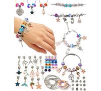 Calendrier de l'Avent Fille avec Perles - Calendrier de l'Avent Ado, Bijoux, Calendrier Kinder, Kit DIY pour Bracelets 5 6 7 8 9 10 11 12 13 Ans