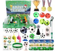 Calendrier de L'avent Football 2025 Enfant 24 Jours Calendrier de L'avent Enfant Garcon 2 3 4 5 6 7 8 9 Ans Coupe du Monde Stade de Football Simulé Cadeau Noel Garcon Fille Fils Famille Thème Jeux