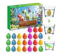 Calendrier de l'Avent générique Dinosauri - 24 jours d'innombrables comptes avec des œufs surprise | Cadeau pour les, jouets pour animaux éducatifs, activités familiales, décoration festive CA