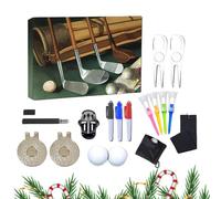 Calendrier de l'Avent Golf pour Noël | Compte à Rebours des Fêtes de Fin d'Année | Outil d'Entraînement Golf Extérieur pour Joueurs Passionnés Hommes Femmes | Idées Cadeaux de Fête