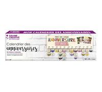 Calendrier de l'Avent - GRAINE CREATIVE - Bois - Violet - 42 x 12 cm