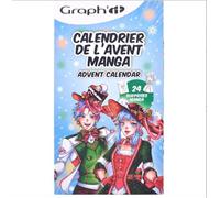 GRAPH'IT Calendrier de l'Avent Manga 2024-24 Surprises Créatives - Idéal pour Passionnés de Dessin et de Manga - Pour Adulte, Enfant - Marqueurs, Feutre Liner, Trousse Inclus - Cadeau Fille Garcon