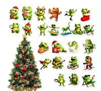 Calendrier de l'Avent Grenouille 24 Jours en Acrylique 2D | Compte à Rebours jusqu'à Noël 2026 pour Maison Appartement Salon Chambre Bureau Étude Fêtes Petits Cadeaux Chaussettes