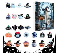 Calendrier de l'Avent Halloween 2025 | Calendrier de Compte à Rebours pour Vacances - Figurines Horreur Miniatures Collection pour Décoration Fête Maison