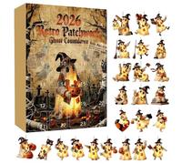 Calendrier De L'Avent Halloween À Pendentif 24 Jours De Souvenirs Plats 2D