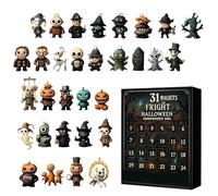 Calendrier de L'Avent Halloween, BoîTe - Cadeau de Compte à Rebours de 31 Jours, DéCor de Saison, Jouet Surprise DifféRent Chaque Jour pour Ajouter Une Ambiance Festive