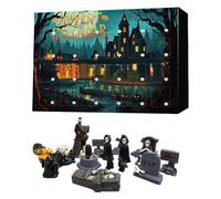 Calendrier de l'Avent Halloween,Calendriers de l'Avent des Figures D'horreur à 24 Jours,24-Day Surprised Boxs,Resurrection Day Horror Resin Figurines,Halloweens Figurines