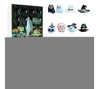 Calendrier De L'Avent Halloween Hanté | Figurines de Collection Décor Effrayant,Figurines Effrayantes Résine 24 Jours pour Décoration Bureau Appui de Fenêtre Cheminée Fête