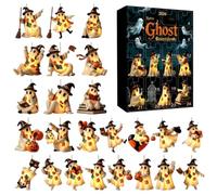 Calendrier De L'Avent Halloween Ornements Pendentifs 2D En Acrylique