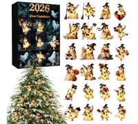 Calendrier De L'Avent Halloween Ornements Plats 2D Déco Maison