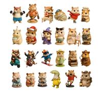 Calendrier De L'Avent Hamster 2025,24 Jours, Compte À Rebours De Noël Avec Pendentifs De Hamster Plats En Acrylique 2d,calendriers De L'avent Pour Propriétaires Et Amoureux De Hamsters