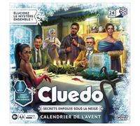 Calendrier de l'Avent Hasbro Gaming Cluedo Secrets Buried Under the Snow Calendrier 24 jours Mystère Tons hivernaux