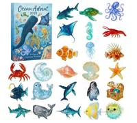 Calendrier de l'Avent - HONO - Merveilles sous-marines - 24 surprises - Décoration acrylique