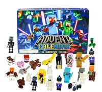 Calendrier de l'Avent - HONO - Minecraft - 24 blocs de construction - Boîte Surprise