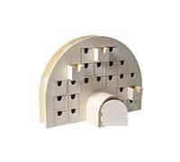 Artemio Calendrier de l'Avent Igloo 44 x 15,5 x 32 cm Bois Beige