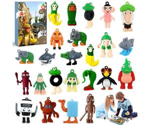 Calendrier de l'Avent italien Brainrot 2025 24 Jours, Lot de 24 figurines Tung Tung Sahur Mini Figurines Brainrot Italien unique créatifs amusants - Ensemble de décoration pour enfants et adultes