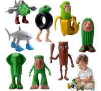 Calendrier De L'Avent Italien Brainrot, Lot De 24 Figurines Tung Tung Sahur Mini Figurines Brainrot Italien,Ensemble De DéCoration Pour Enfants Et Adultes,Cadeau de Collection (8pcs)