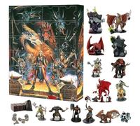 Calendrier de l'Avent JDR 2025-24 Cadeaux dont Miniatures, Dés & Goodies à Collectionner | Officiel Jeux de Rôle pour les Fans | Idée Cadeau de Noël pour les Parties de Jeu de Rôle