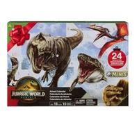 Calendrier de l'avent jurassic world minis : 18 dinosaures + accessoires - set et carte tigre
