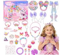 Calendrier de l'Avent licorne Fille- Calendrier de l'avent 2025 pour 3+ ans Filles Enfants Cadeau de Noël avec 24 Jours Surprises Calendrier de l'Avent Comprenant Jouets et Accessoires pour Cheveux