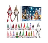 Calendrier De L'Avent Lutin De Noël - Lutins En Peluche Décorations Maison | Calendrier De Compte À Rebours Des Fêtes De 24 Jours - Pour Table De Fête Étagère Bureau Cheminée