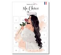 Calendrier de l'avent "Ma Chérie" A3 | Calendrier de l'Avent ou de l'Après, 25 bons d'amour, Saint-Valentin, Anniversaire ou Noël, Chevalet inclus