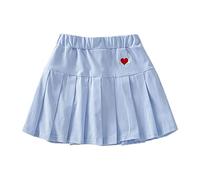 Calendrier de l'Avent Ma vie pour enfants, jupe de bébé fille, évasée, simple, plissée, jupe de sport pour fille bleue, bleu, 4-5 ans
