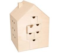 Calendrier de l'avent maison à décorer 30 x 21,5 cm - Artemio Beige G